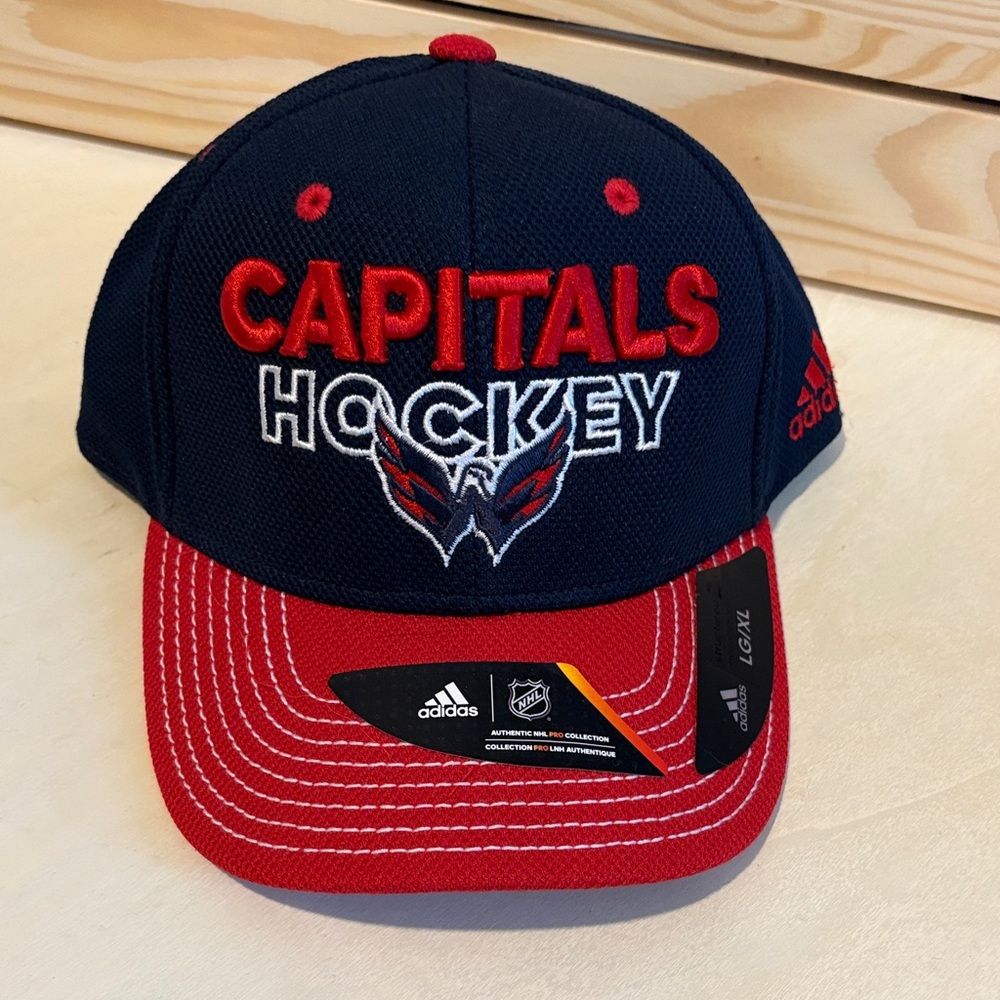 Adidas Capitals Hockey Hat - Red and Blue
